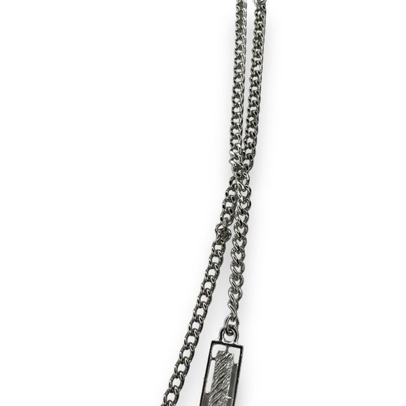 Monet Silvertone Chain Bar Link 56" Necklace Vintage - Picture 4 of 7